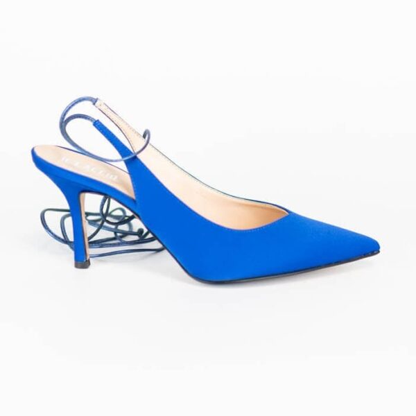 Pantofi Satin Blue