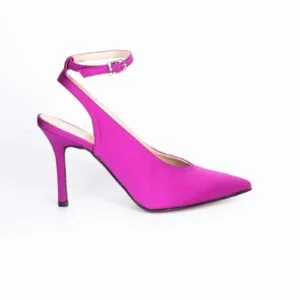 Pantofi Satin Fuxia