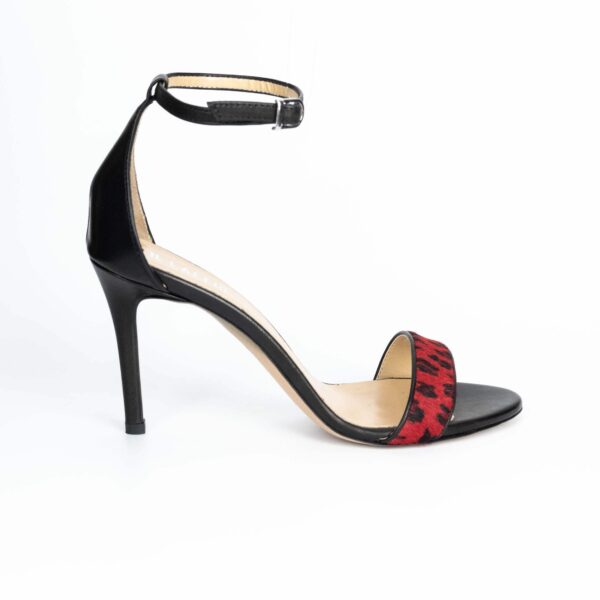 Sandale Animal Print Rosu